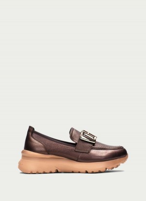 Loafersy Damskie Hispanitas Polinesia Brązowe | SFO7242TA
