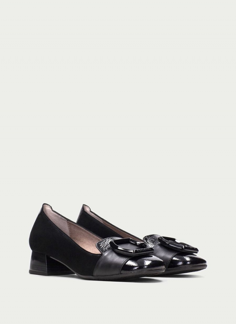 Baleriny Damskie Hispanitas Manila Czarne | ULN466MB