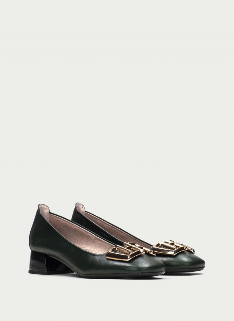 Baleriny Damskie Hispanitas Manila Zielone | KIU651LF