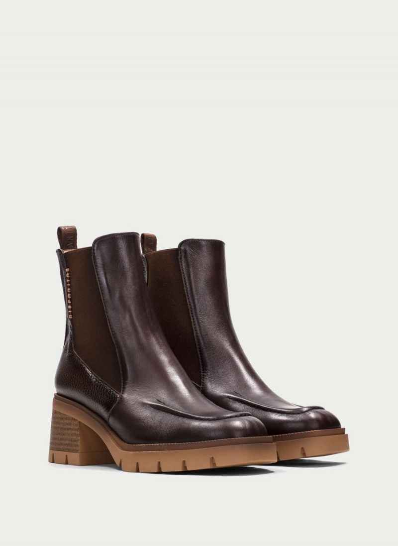 Botki Damskie Hispanitas Everest Brązowe | WOX375PL