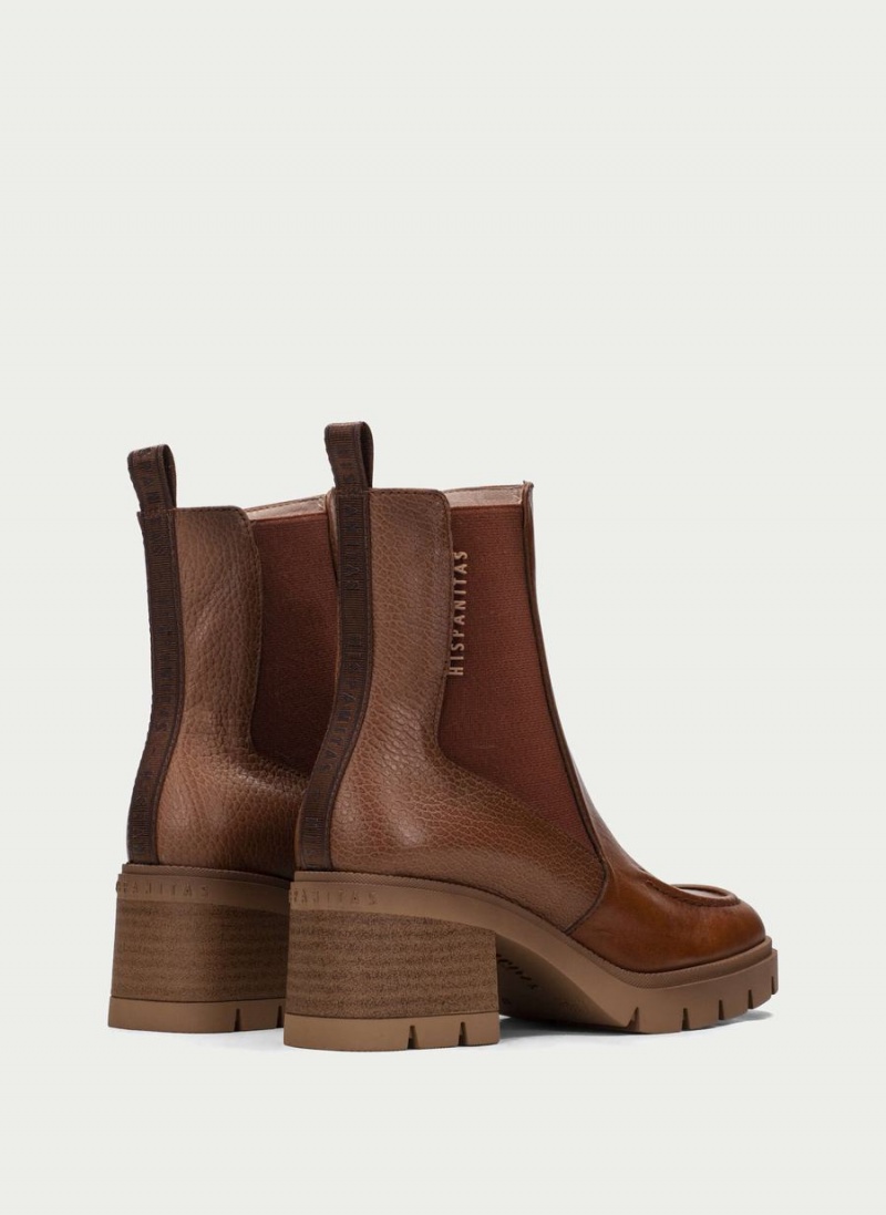 Botki Damskie Hispanitas Everest Ciemny Brązowe | CUB6067YK