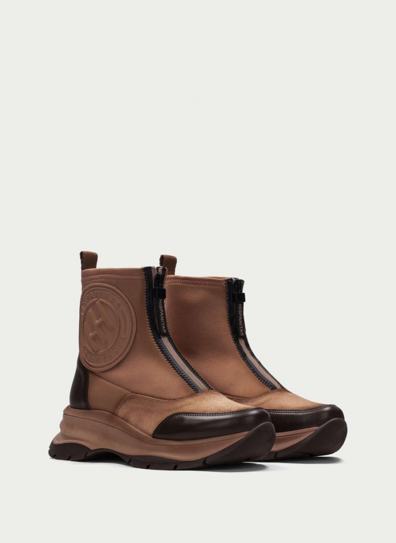 Botki Sport Damskie Hispanitas Alaska Brązowe Morelowe | GDZ7759OM