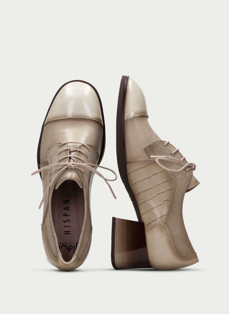 Buty Derby Damskie Hispanitas Charlize Białe | EQZ1329UR