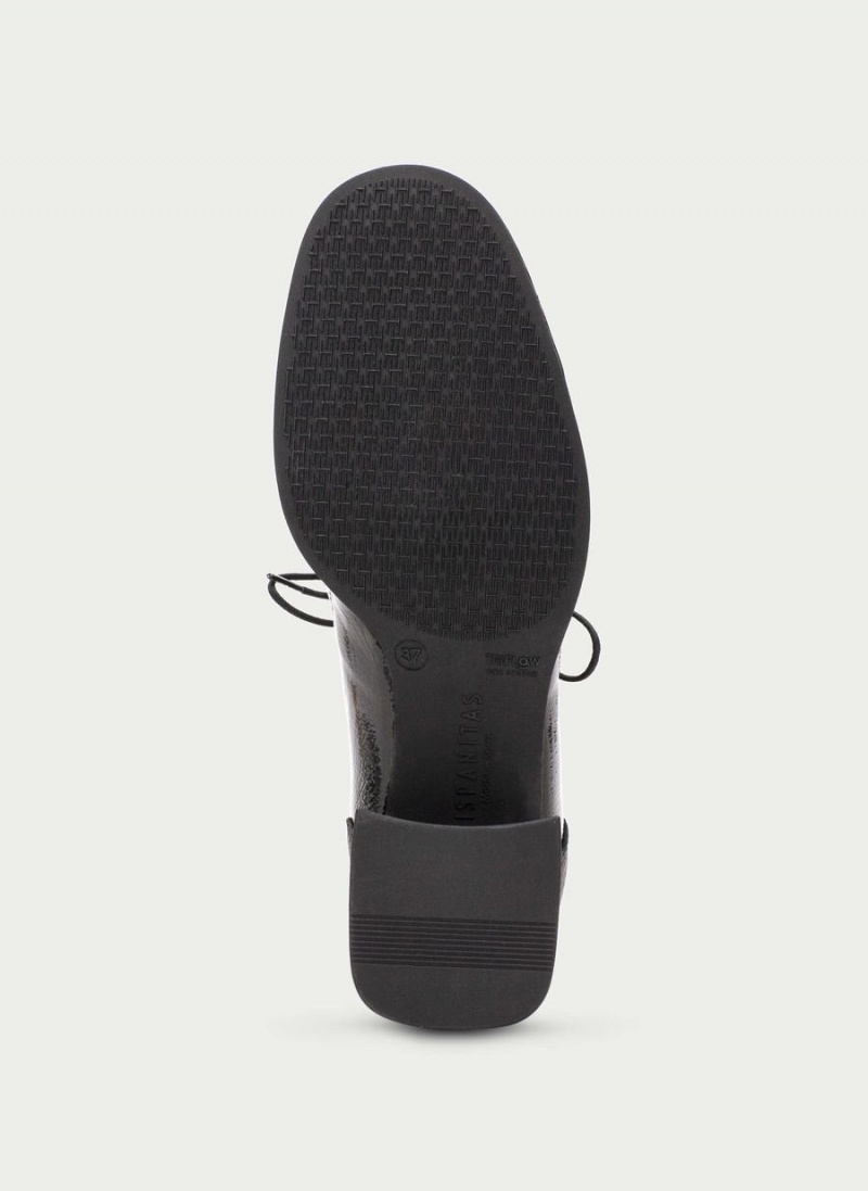 Buty Derby Damskie Hispanitas Charlize Czarne | UZI8529NB