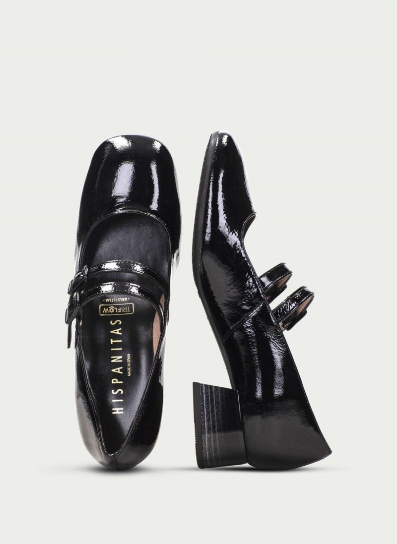 Buty Mary Jane Damskie Hispanitas Manila Czarne | CMZ1349FX