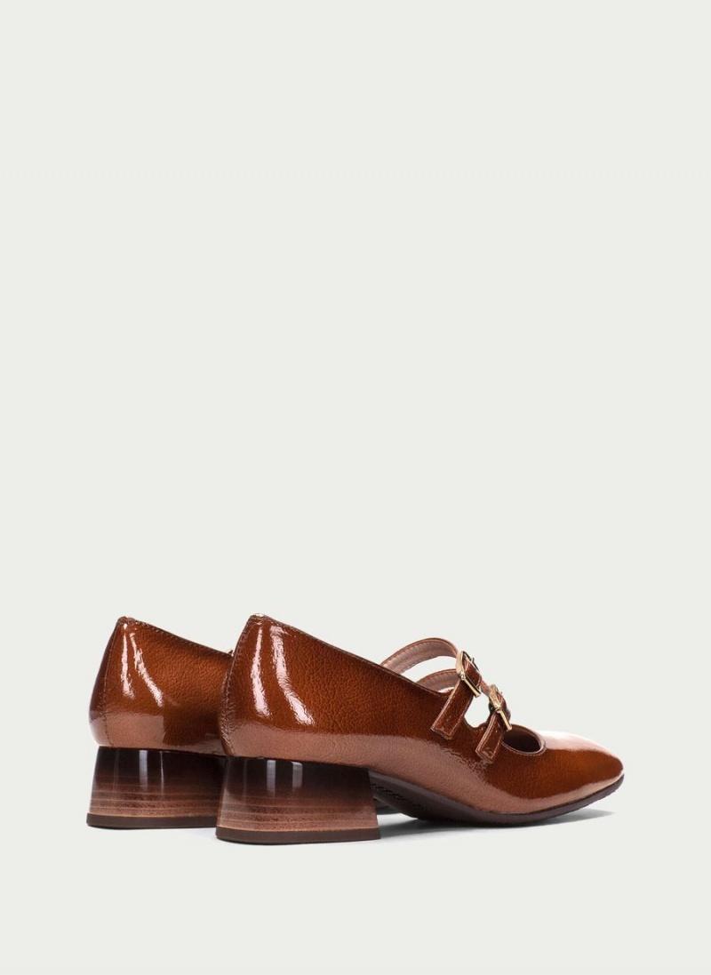 Buty Mary Jane Damskie Hispanitas Manila Ciemny Brązowe | XQS5451PJ