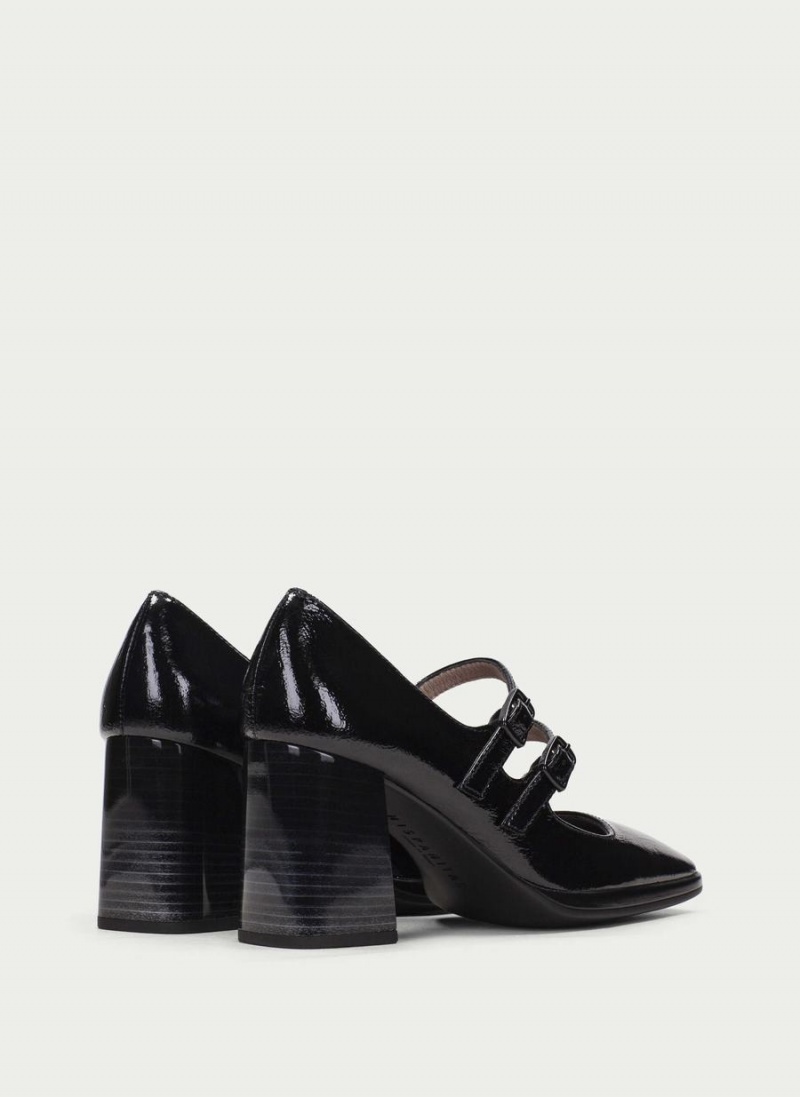 Buty Mary Jane Damskie Hispanitas Monaco Czarne | YSJ638BJ
