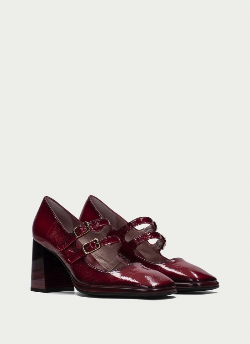 Buty Mary Jane Damskie Hispanitas Monaco Czerwone | AXM4625ZF