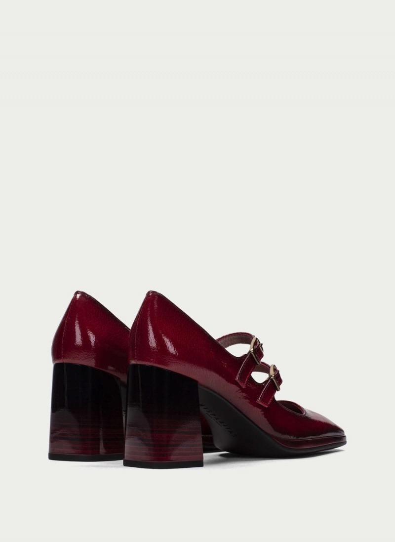Buty Mary Jane Damskie Hispanitas Monaco Czerwone | AXM4625ZF