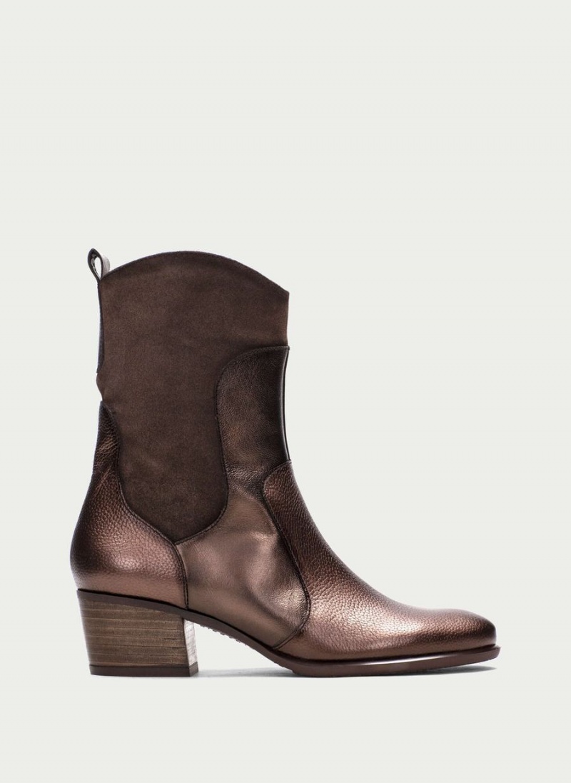 Buty Zachodnie Damskie Hispanitas Madeira Brązowe | WKK5547LU