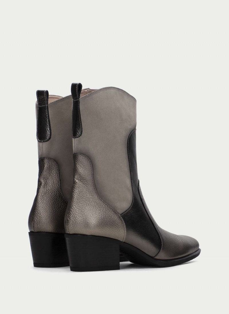 Buty Zachodnie Damskie Hispanitas Madeira Srebrne | UUF3277SI