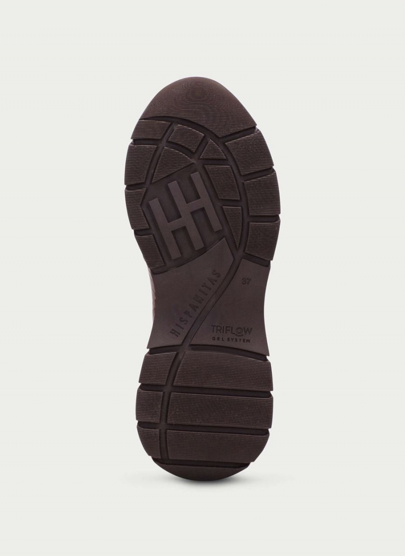 Loafersy Damskie Hispanitas Alaska Ciemny Brązowe | WHG869XX