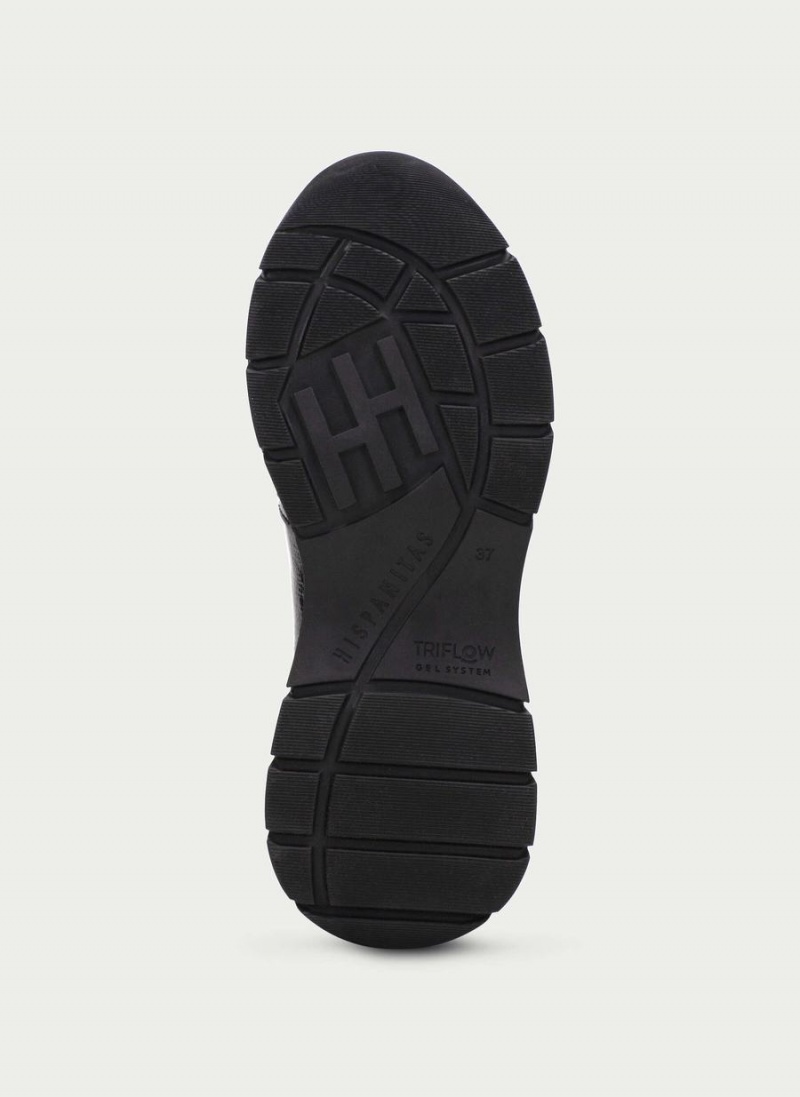 Loafersy Damskie Hispanitas Alaska Czarne | GWO4085PH