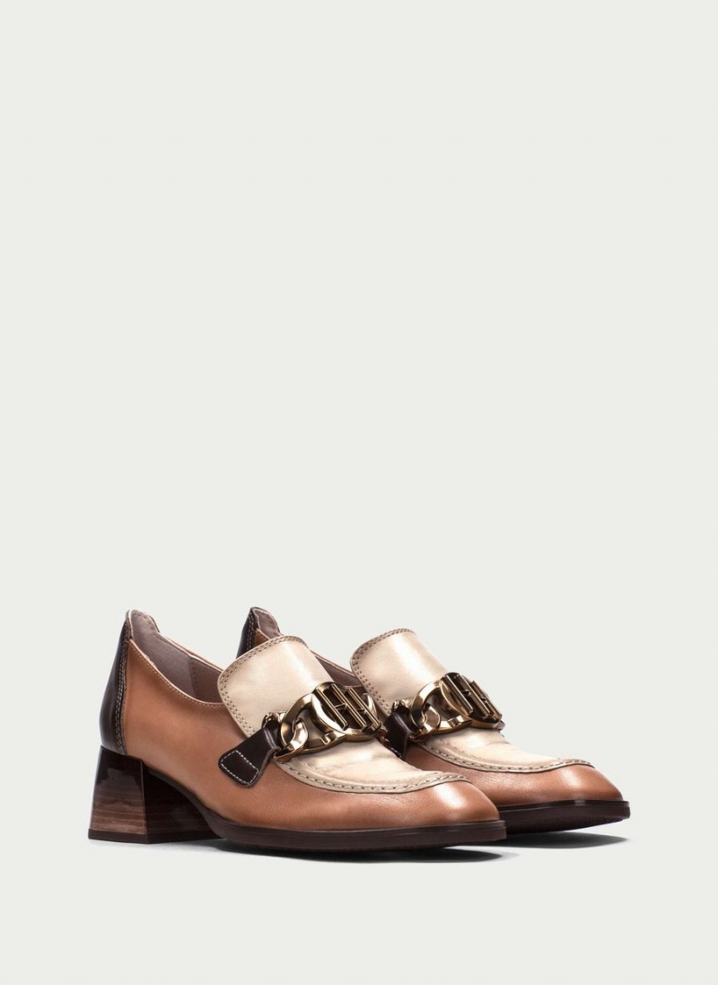 Loafersy Damskie Hispanitas Charlize Morelowe Białe | HVX5232SO