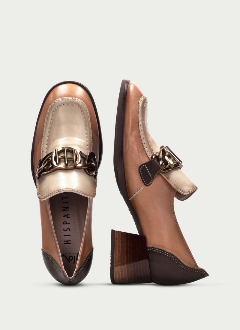 Loafersy Damskie Hispanitas Charlize Morelowe Białe | HVX5232SO