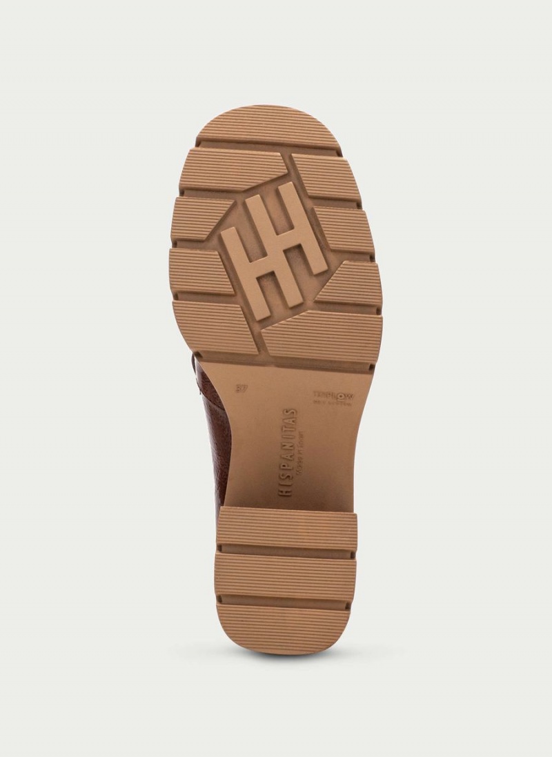 Loafersy Damskie Hispanitas Everest Ciemny Brązowe | KOB323WV