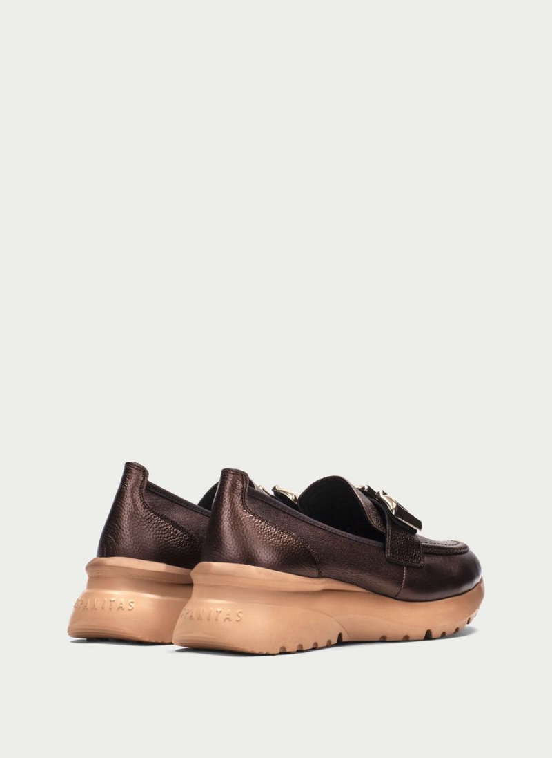 Loafersy Damskie Hispanitas Polinesia Brązowe | SFO7242TA