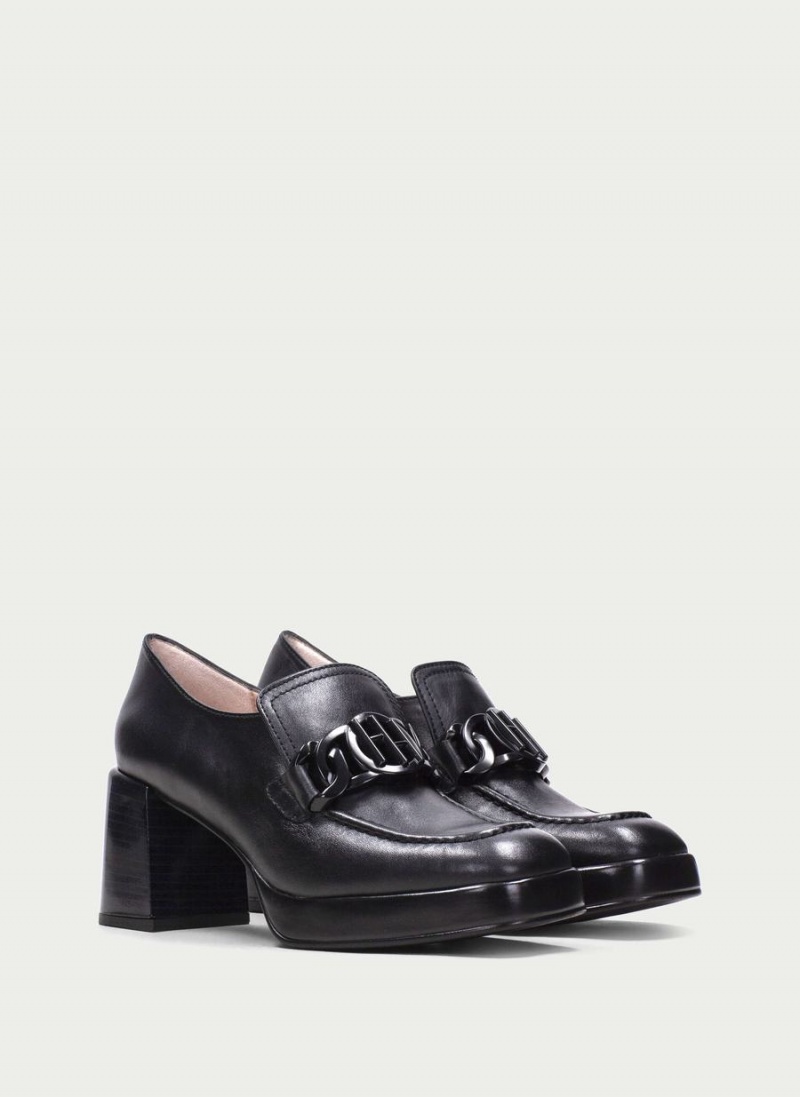 Loafersy Damskie Hispanitas Tokio Czarne | HRS881WQ