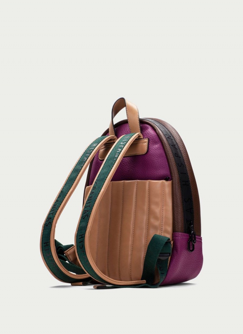 Torby Damskie Hispanitas Backpack Zielone Brązowe Fioletowe | AYB3958RG