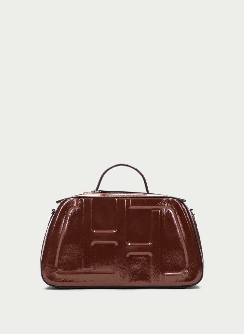 Torby Damskie Hispanitas Shoulder Brązowe | VEF971AF