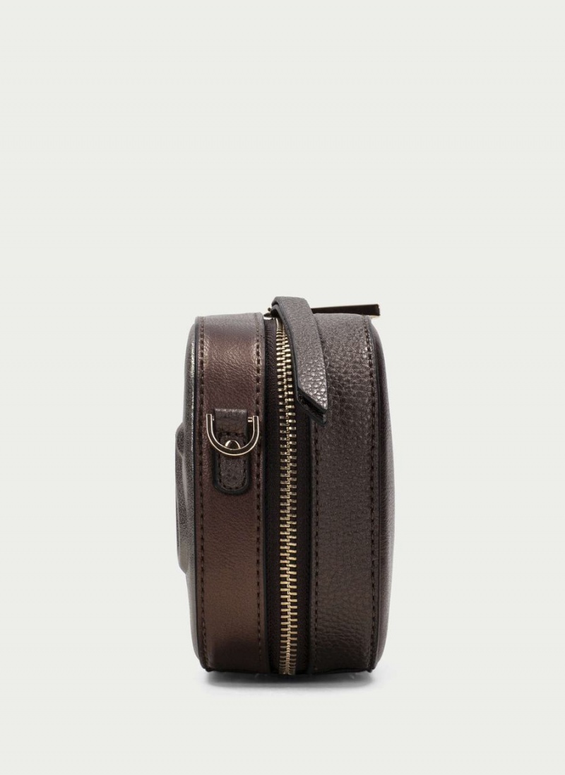 Torby Damskie Hispanitas Shoulder Brązowe Srebrne | DMK2445RP