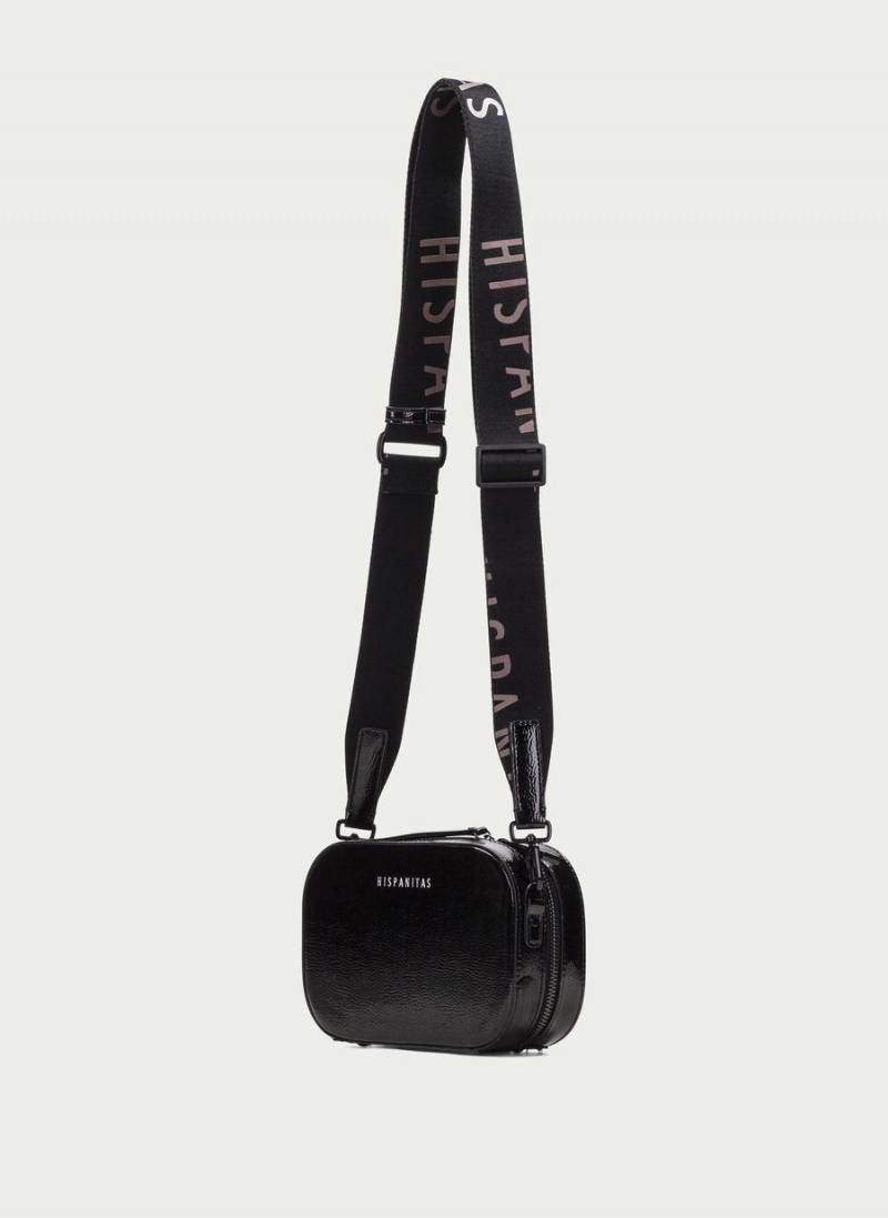 Torby Damskie Hispanitas Shoulder Czarne | NRG4675UG