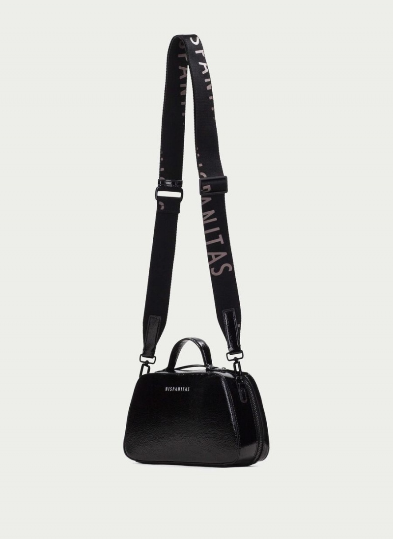 Torby Damskie Hispanitas Shoulder Czarne | JOK7349OU