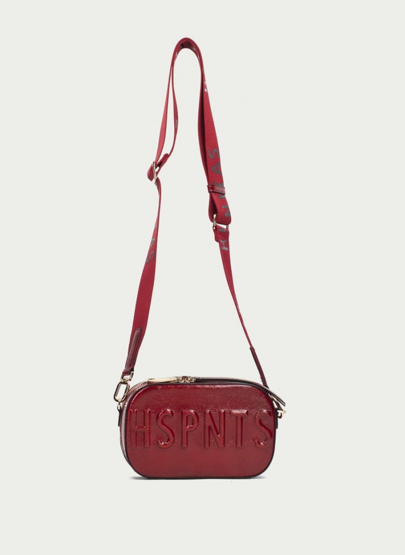 Torby Damskie Hispanitas Shoulder Czerwone | XNN2486LE