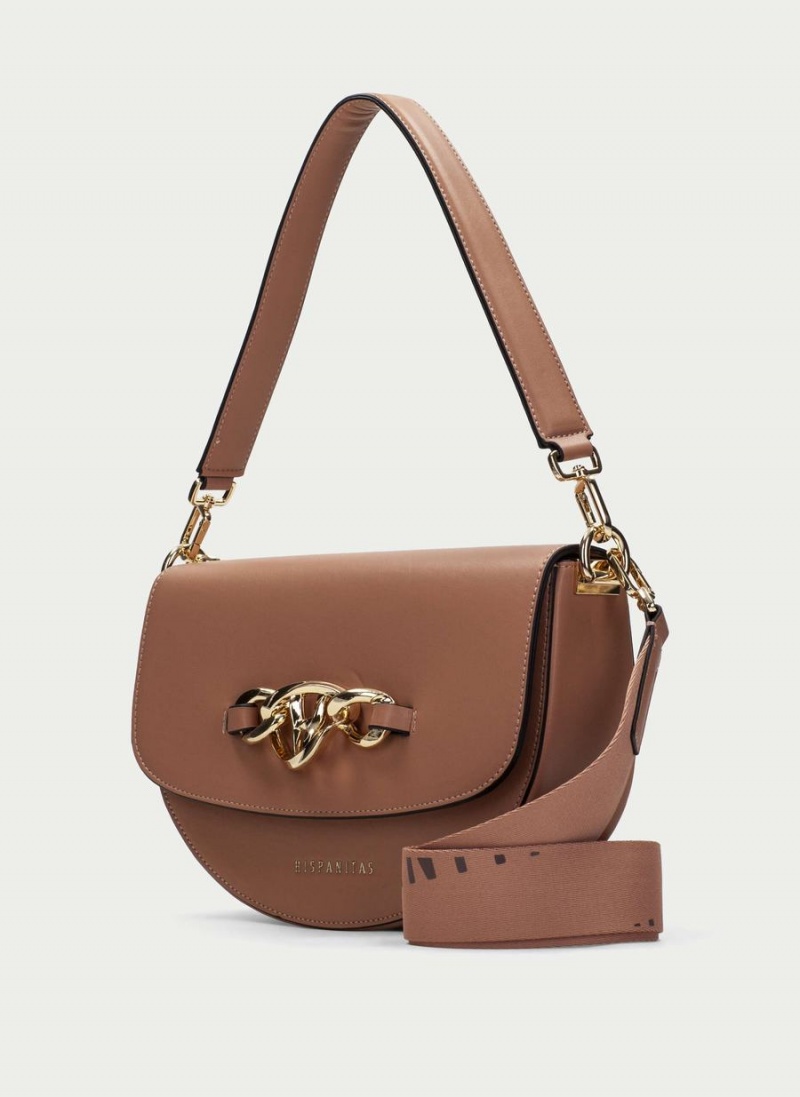 Torby Damskie Hispanitas Shoulder Morelowe | VUJ3252ZZ