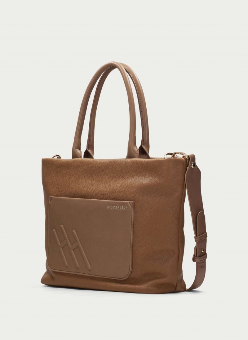Torby Damskie Hispanitas Tote Brązowe | ORN892AK