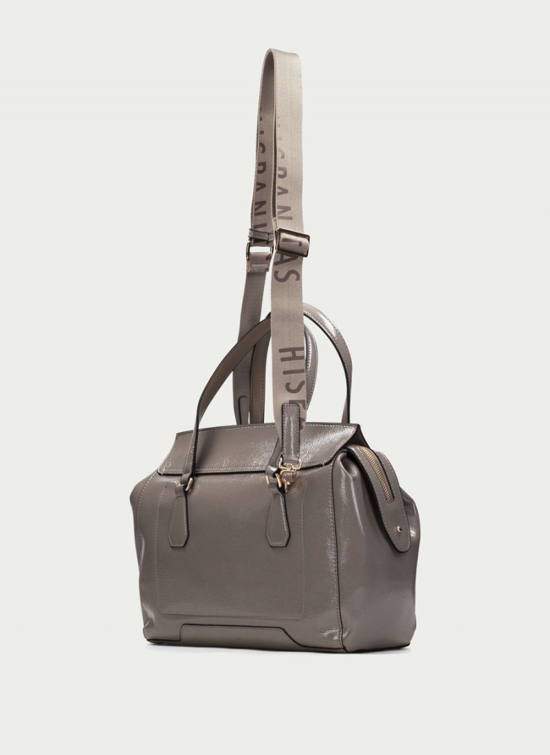 Torby Damskie Hispanitas Tote Szare Brązowe | YGZ7443OV