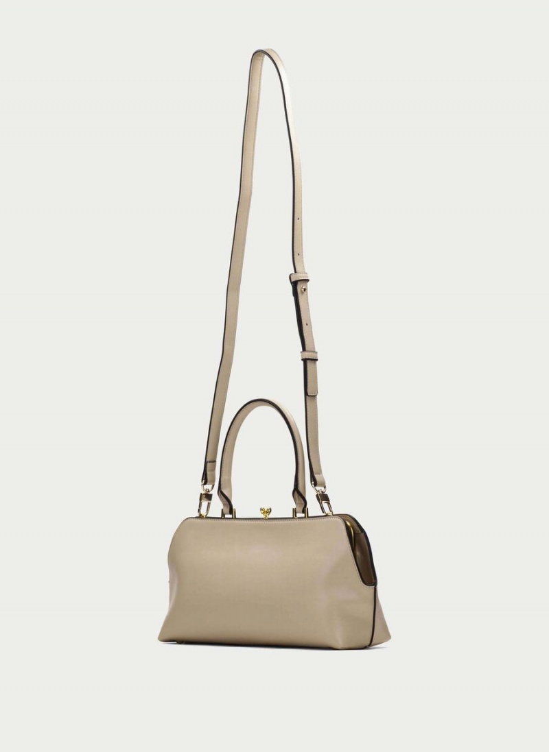 Torebka Damskie Hispanitas Top Handle Białe | FED8288NL