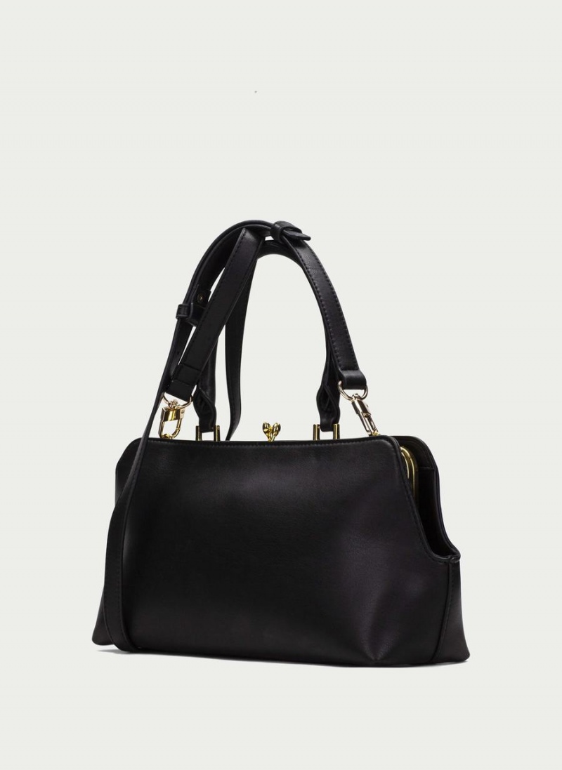 Torebka Damskie Hispanitas Top Handle Czarne | FJS699TI